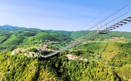 Ponte Tibetano di Sellano in Umbria